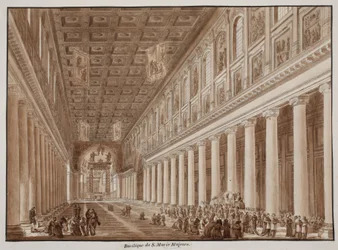 Die Basilika Santa Maria Maggiore, 1833